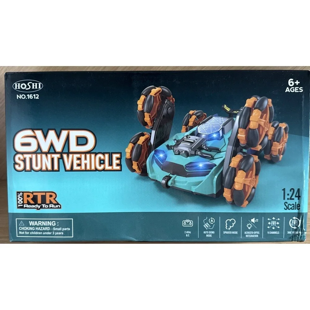 Hoshi 6WD Stunt Vehicle 1:24 Scale Remote Controlled #1612 Green